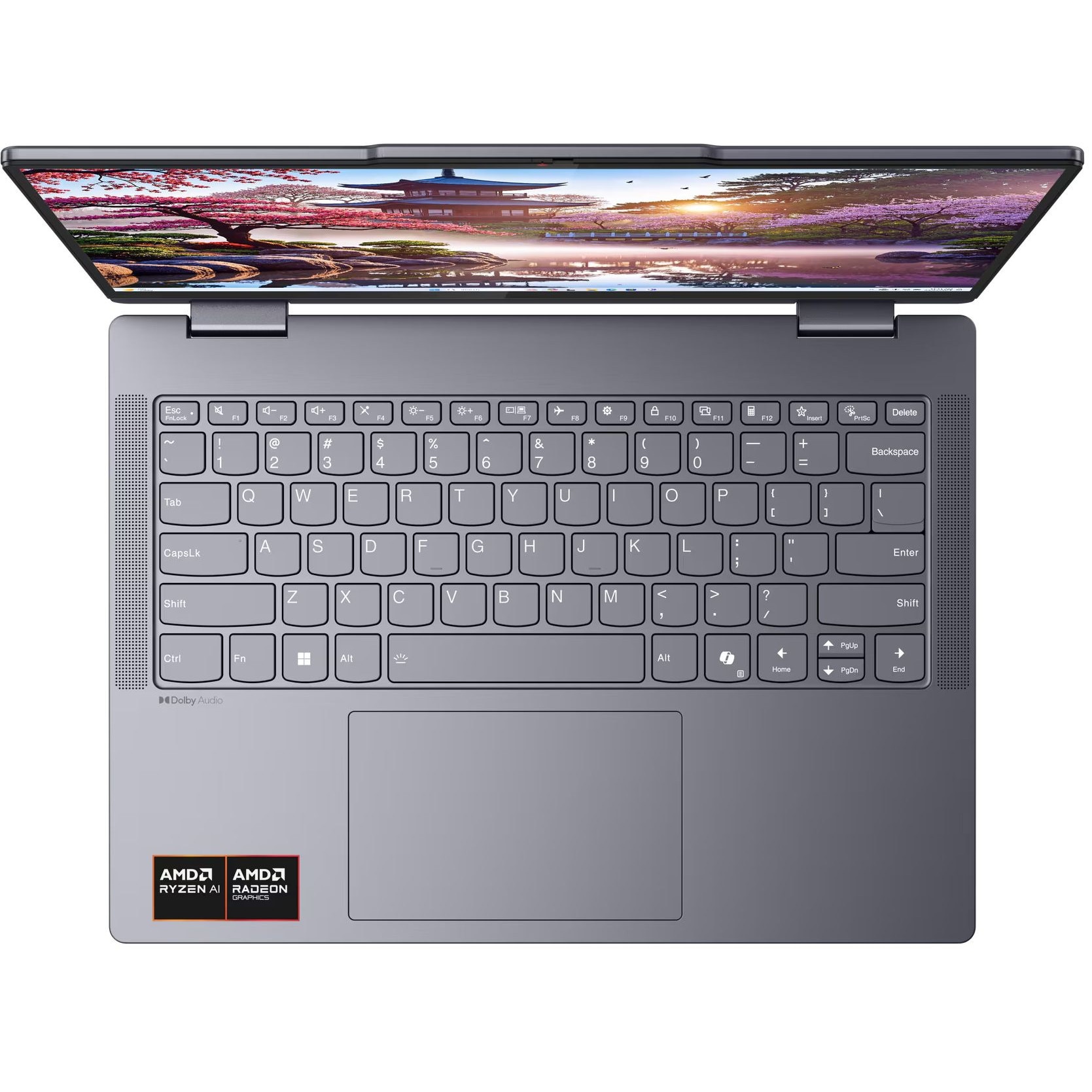 Laptop Lenovo IdeaPad 5 2-in-1 14AKP10, 83KT001ABM, 14", AMD Ryzen AI 5 340 (6-core), AMD Radeon 840M Graphics, 16GB 7500MHz LPDDR5x, Gri