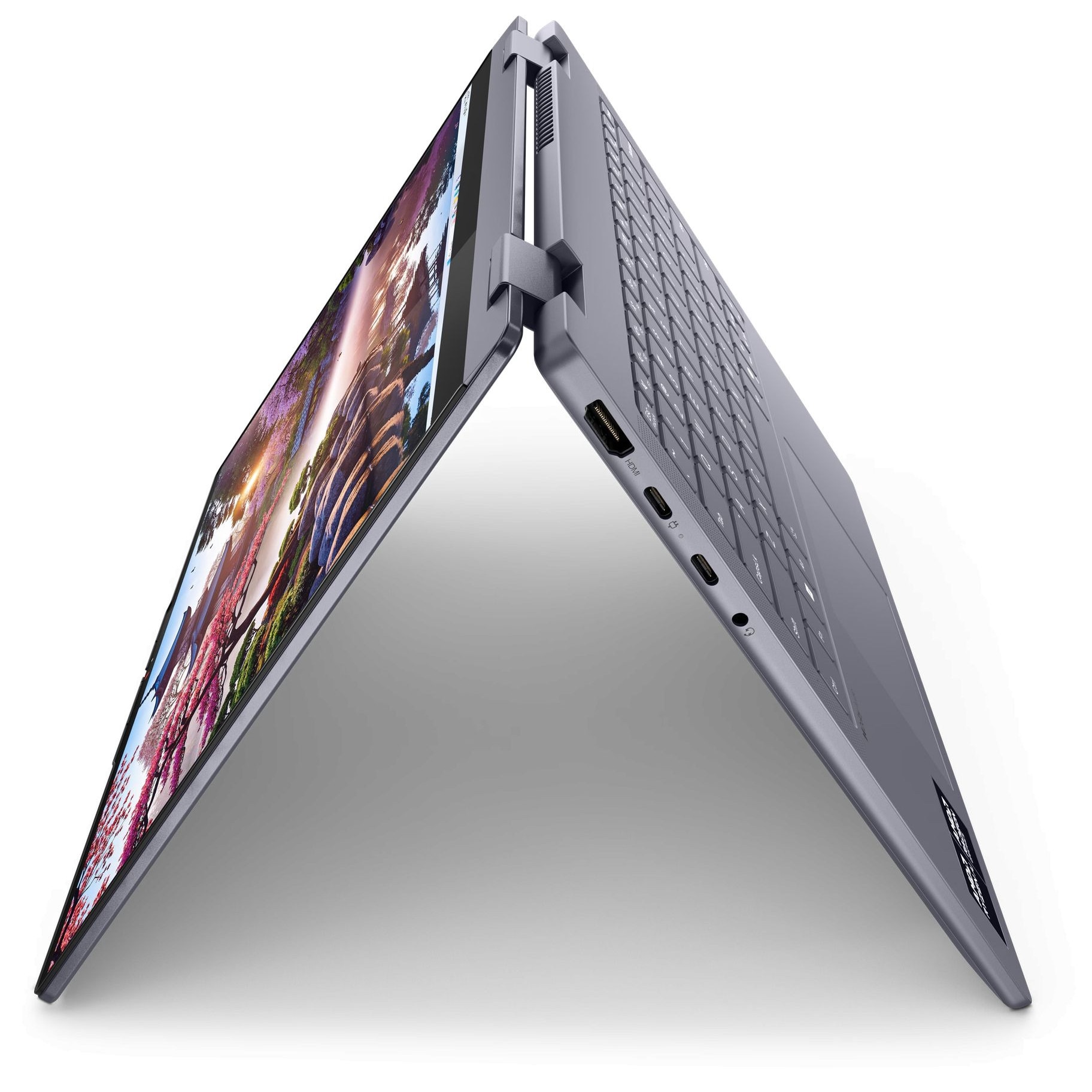 Laptop Lenovo IdeaPad 5 2-in-1 14AKP10, 83KT001ABM, 14", AMD Ryzen AI 5 340 (6-core), AMD Radeon 840M Graphics, 16GB 7500MHz LPDDR5x, Gri