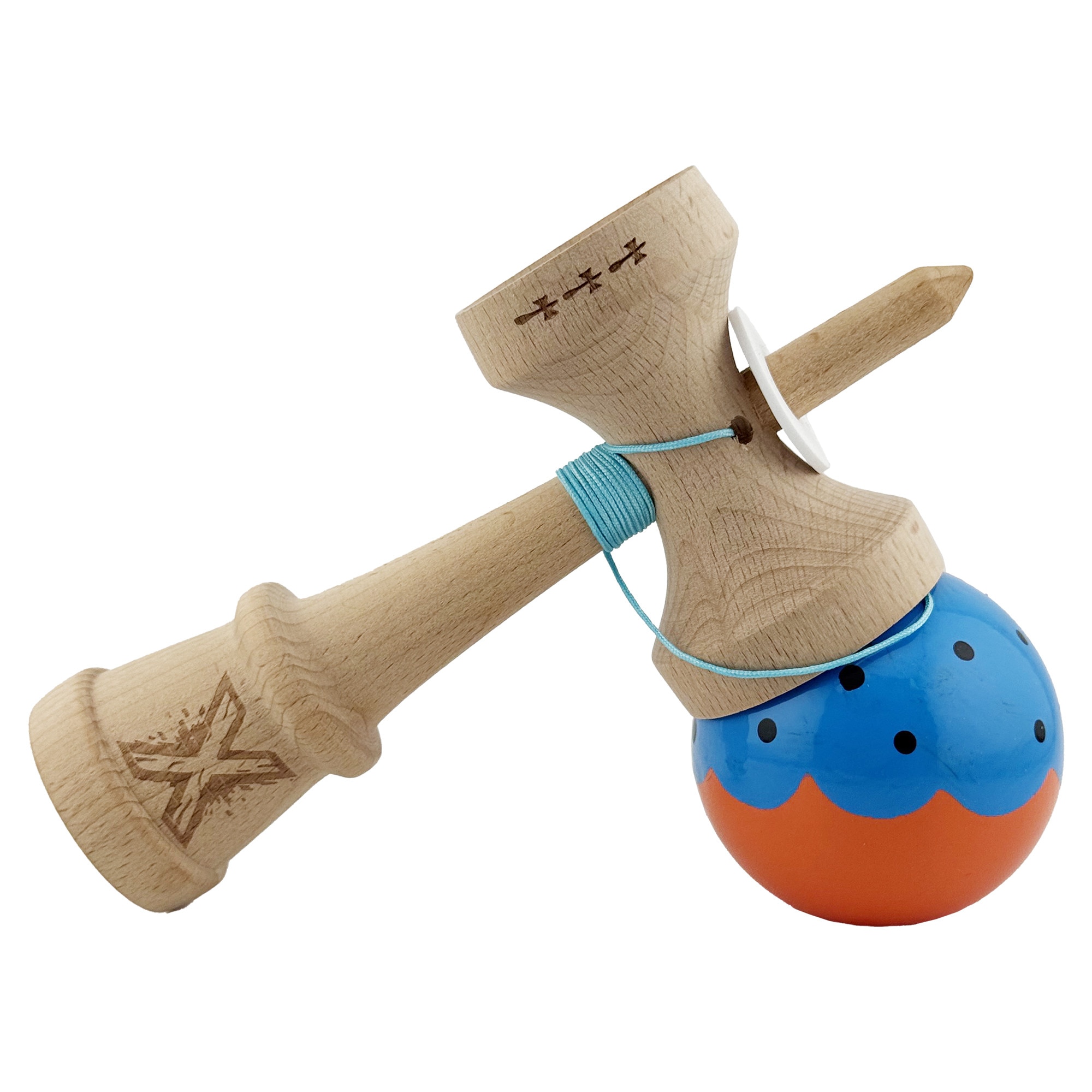 Kendama X Originala, Profesionala, Flippy, Super Sticky cu Cupe