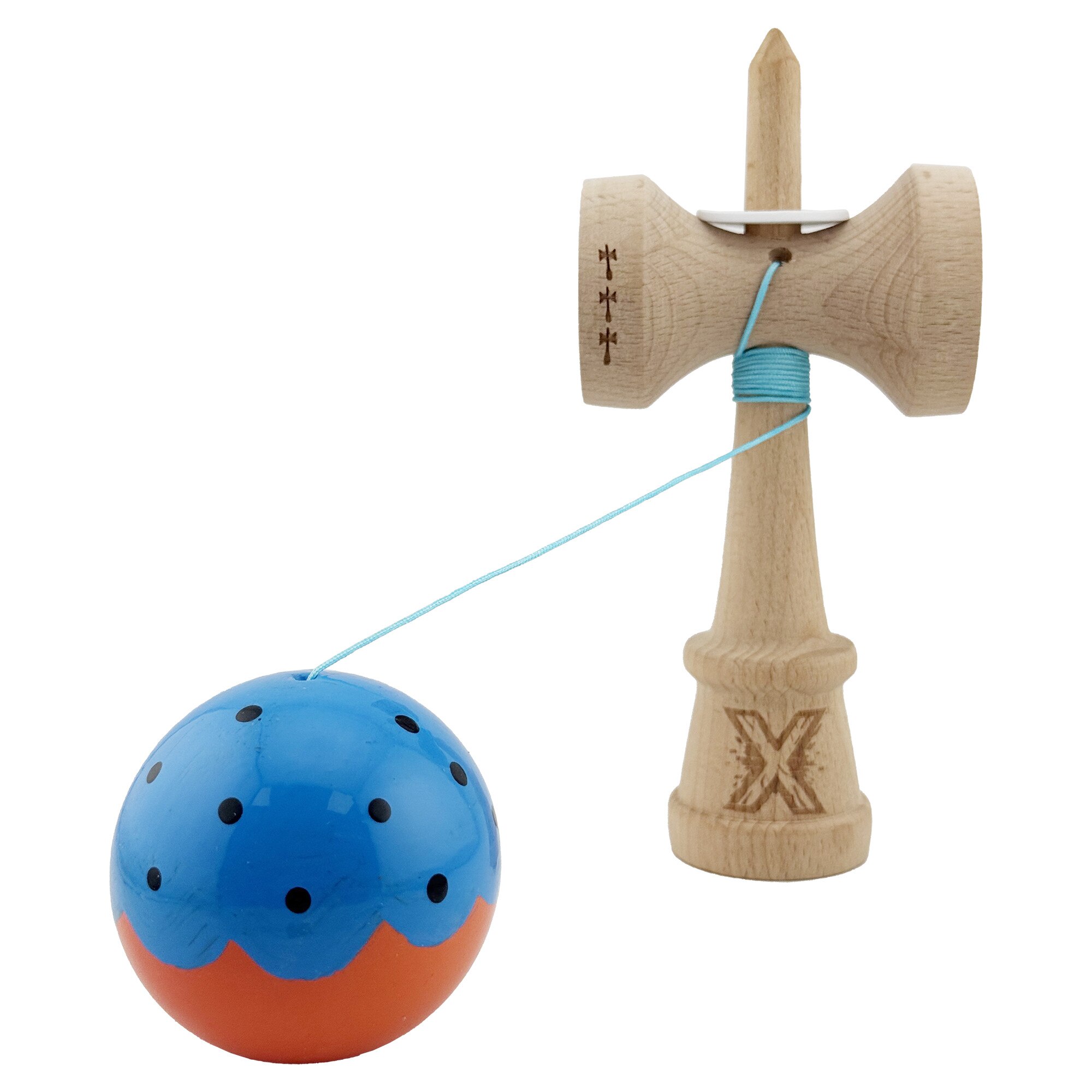 Kendama X Originala, Profesionala, Flippy, Super Sticky cu Cupe