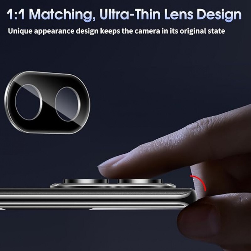 Folie sticla calita 9H pentru lentila camera Google Pixel 9A, pachet 2 buc, HD transparent fara bule, rezistenta la zgarieturi, instalare precisa, protectie optica