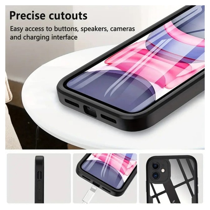 Husa Upzz® ColorVerse 360 + Screen Protector Compatibila Cu Honor Magic8 Lite - Albastru