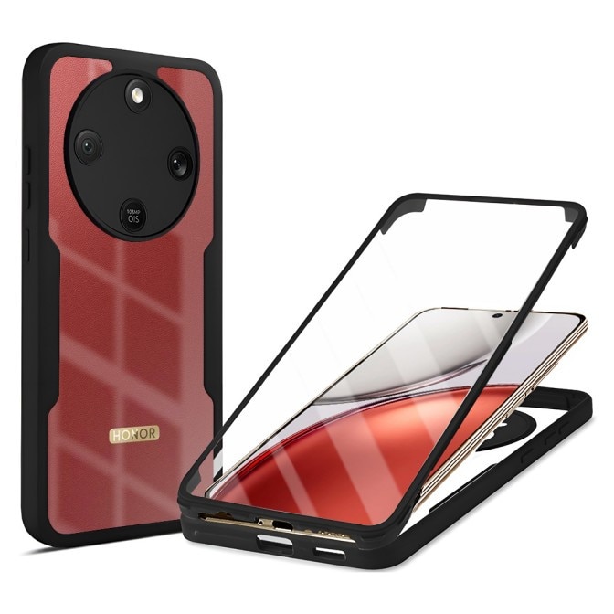 Husa Upzz® ColorVerse 360 + Screen Protector Compatibila Cu Honor Magic8 Lite - Negru