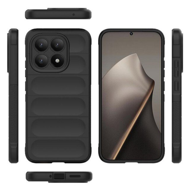 Husa Upzz® Magic Shield Pentru Xiaomi 15T, Super Grip, MicroFibra la Interior, Anti Soc - Black