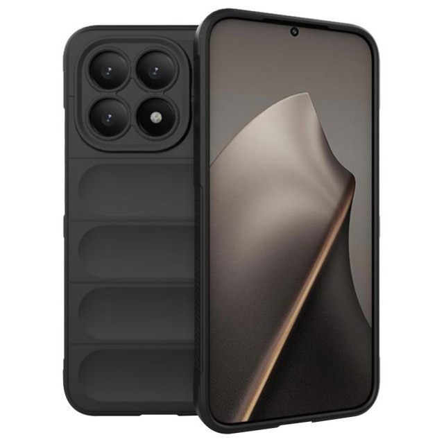 Husa Upzz® Magic Shield Pentru Xiaomi 15T, Super Grip, MicroFibra la Interior, Anti Soc - Black