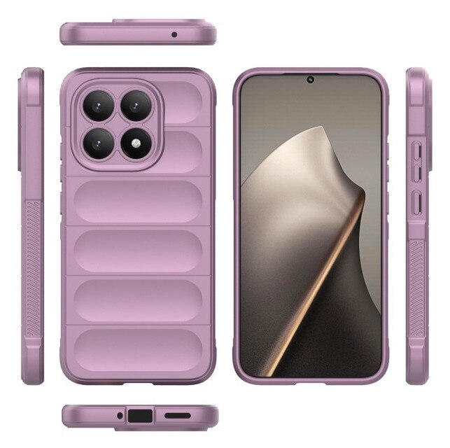 Husa Upzz® Magic Shield Pentru Xiaomi 15T, Super Grip, MicroFibra la Interior, Anti Soc - Purple