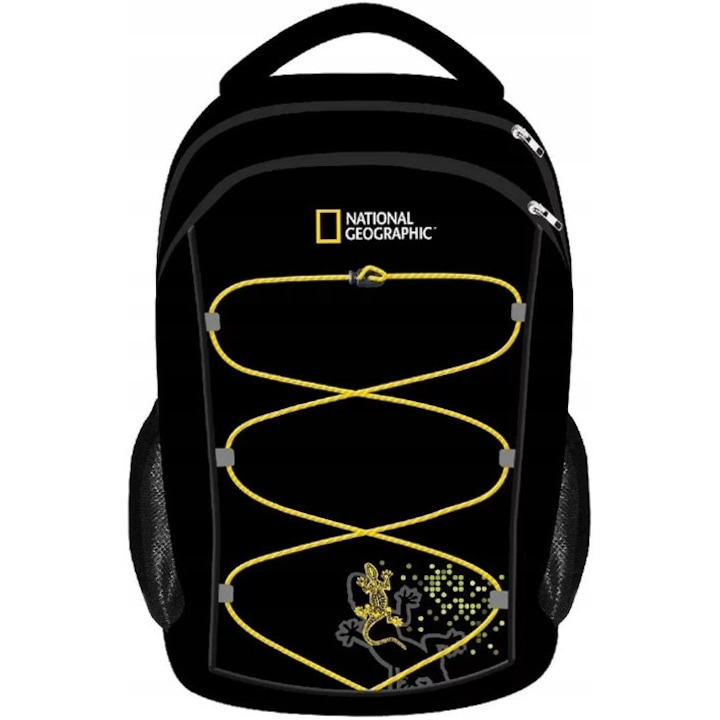 Ученическа раница St. Majewski, модел Lizard, 2 отделения, многоцветна, размери 30x45см