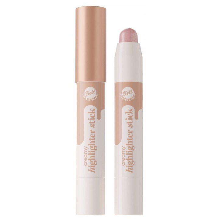 Iluminator Bell creamy stick 01 rose gold 3,5g, crema, efect stralucitor