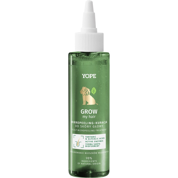 Yope Mikropeeling pentru scalp 115ml, curatare eficienta, ingrediente naturale, ingrijire profesionala