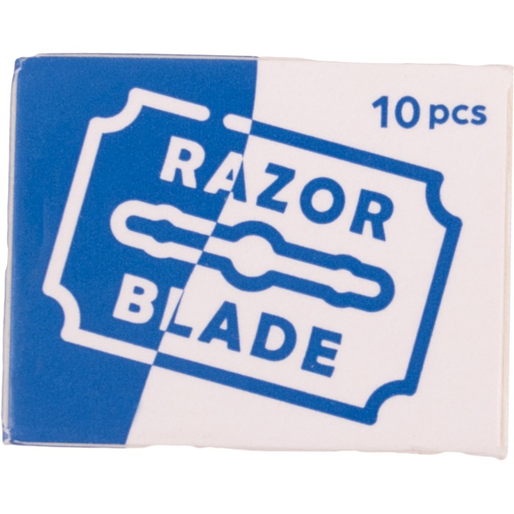 Lame pentru aparate de ras clasice, TOP CHOICE, set 10 bucati, forma patrata