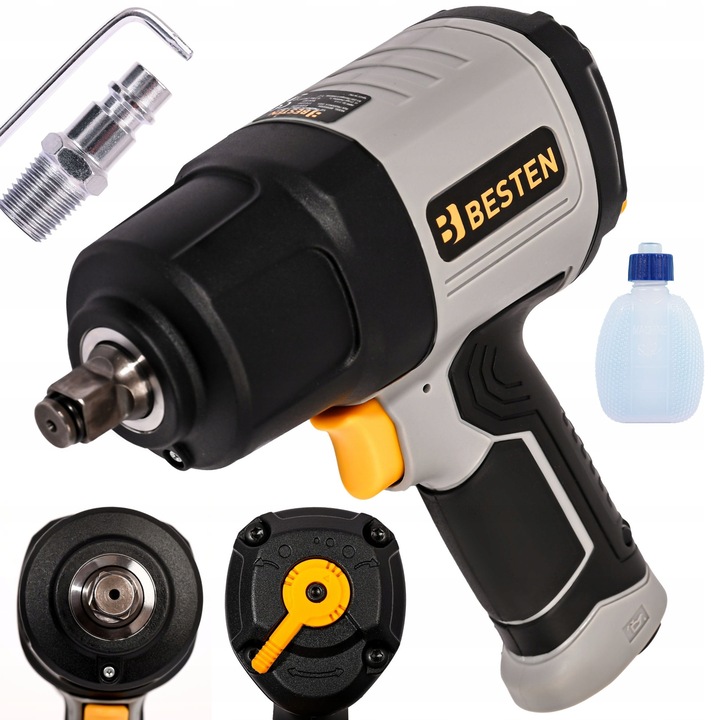 Cheie Pneumatica cu Impact BESTEN BE0002884 1650Nm, 8000 RPM, 1/2'', 1/4''