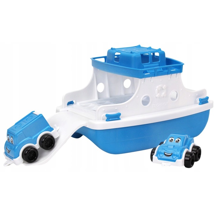 Maksik fürdőjáték, promóciós szett + 2 jármű, kék, 3+ éves gyermekeknek