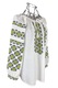 Bluza dama tip ie I26 alb/verde, marimea L