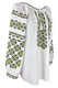 Bluza dama tip ie I26 alb/verde, marimea L