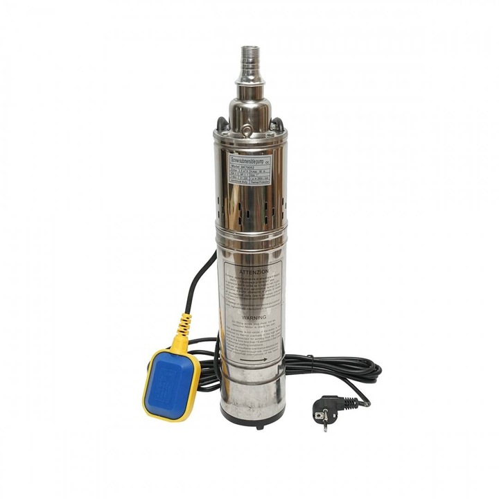 Потопяема водна помпа с поплавък 800W, 58л/мин H60м, 220V, 2850 об/мин Breckner Germany