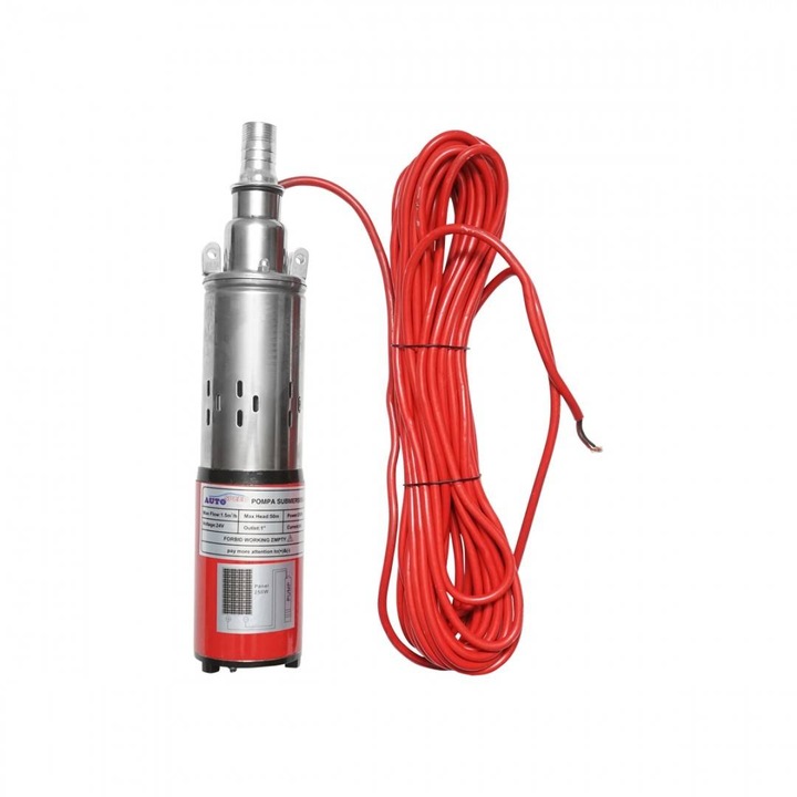 Потопяема водна помпа за соларен панел 24V/250W 8A дебит 1.5m3/h, D80mm