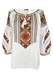 Bluza dama DF alb/portocaliu, marimea 2XL