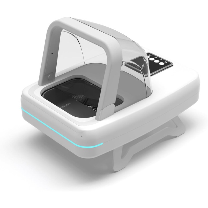Hranitor automat pentru pisici cu senzor RFID, 3 moduri de detectare, iluminare LED