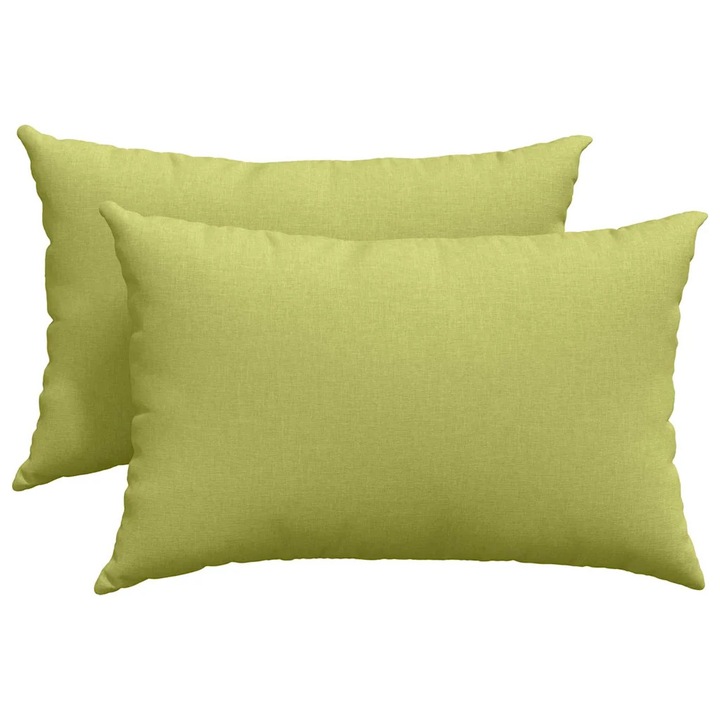 Set Perne pentru canapea vidaXL, 2 pcs Verde deschis 60 x 40 cm tesatura