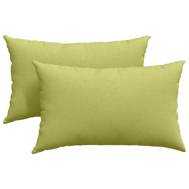 Set Perne pentru canapea vidaXL, 2 pcs Verde deschis 50 x 30 cm tesatura