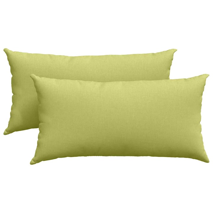 Set Perne pentru canapea vidaXL, 2 pcs Verde deschis 80 x 40 cm tesatura