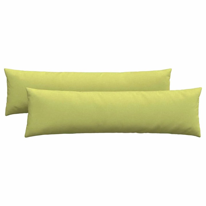 Set Perne pentru canapea vidaXL, 2 pcs Verde deschis 145 x 40 cm tesatura