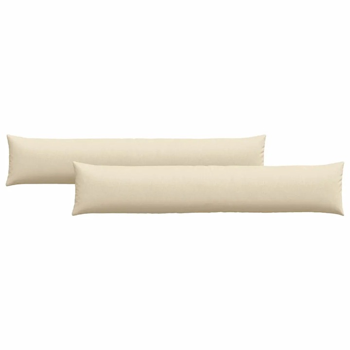 Set Perne pentru canapea vidaXL, 2 pcs Crem 200 x 40 cm tesatura