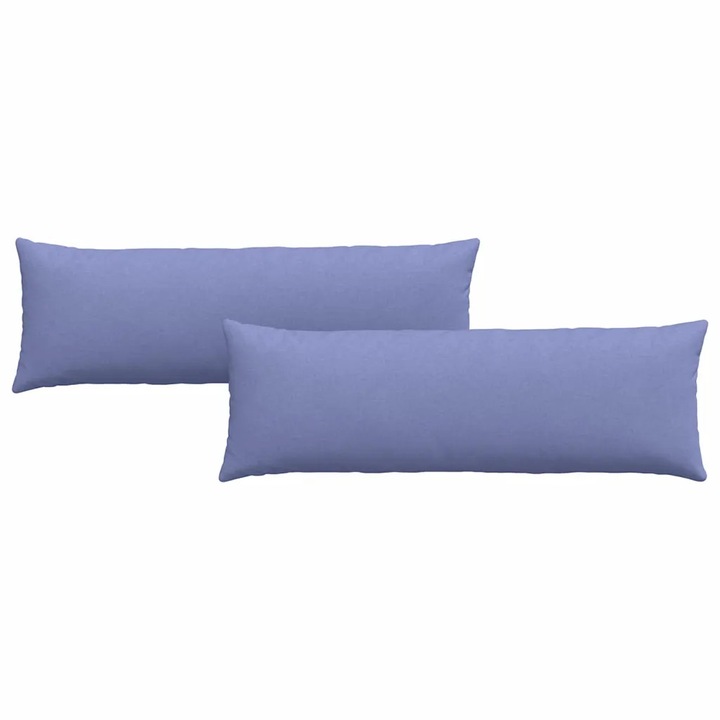 Set Perne pentru canapea vidaXL, 2 pcs Albastru Jeans 120 x 40 cm tesatura