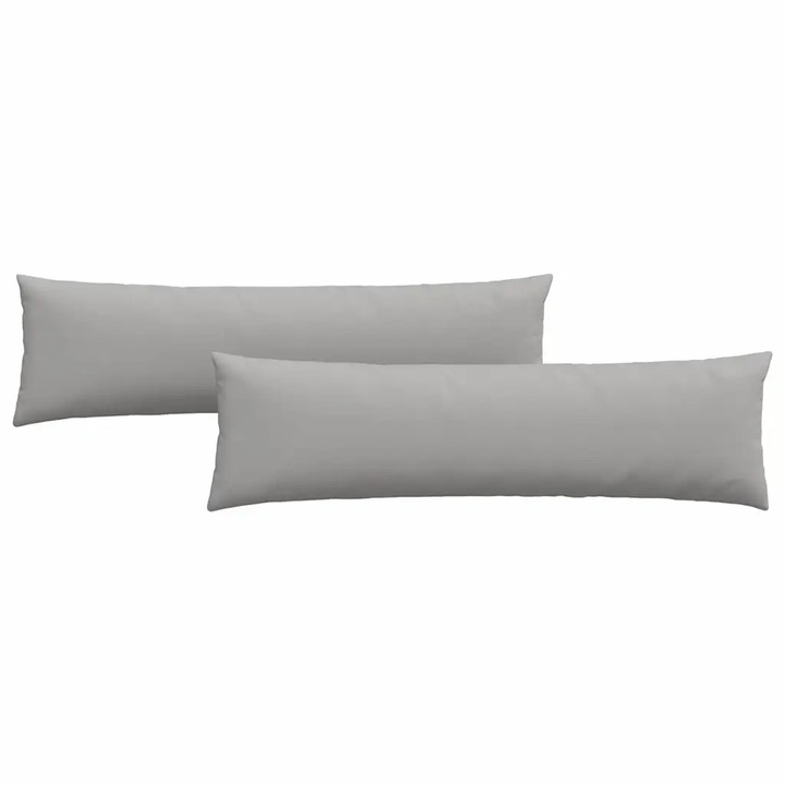 Set Perne pentru canapea vidaXL, 2 pcs Gri nori 145 x 40 cm tesatura