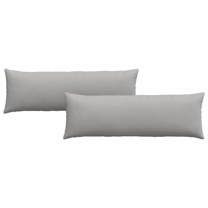 Set Perne pentru canapea vidaXL, 2 pcs Gri nori 120 x 40 cm tesatura