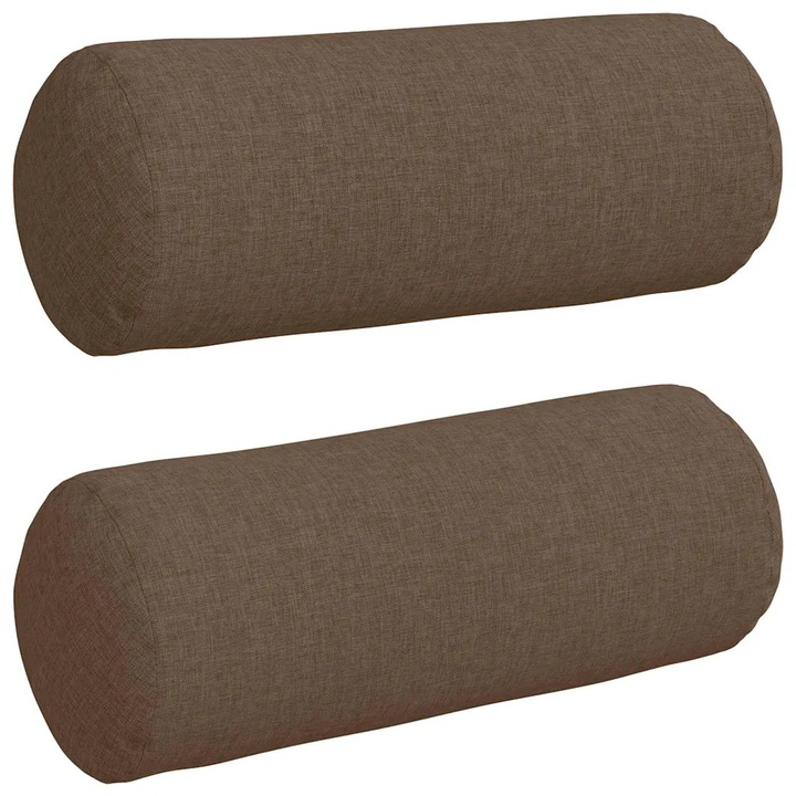 Set Perne Bolster 2 pcs Maro Ø 15 x 40 cm tesatura
