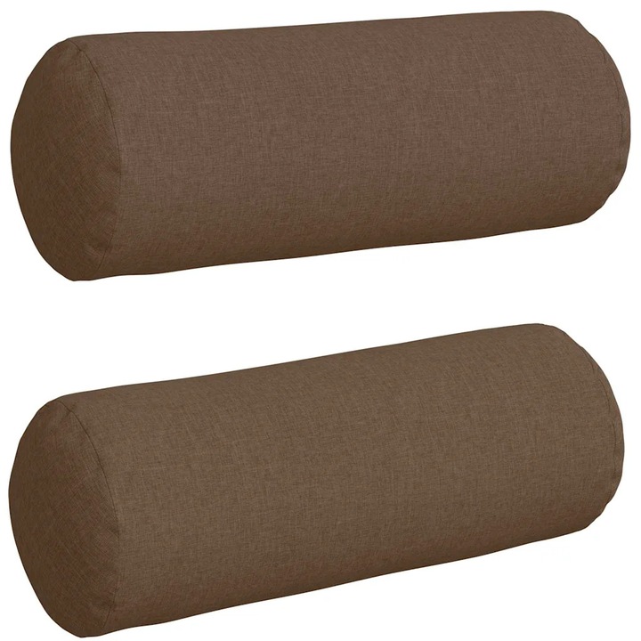 Set Perne Bolster 2 pcs Maro Ø 25 x 70 cm tesatura