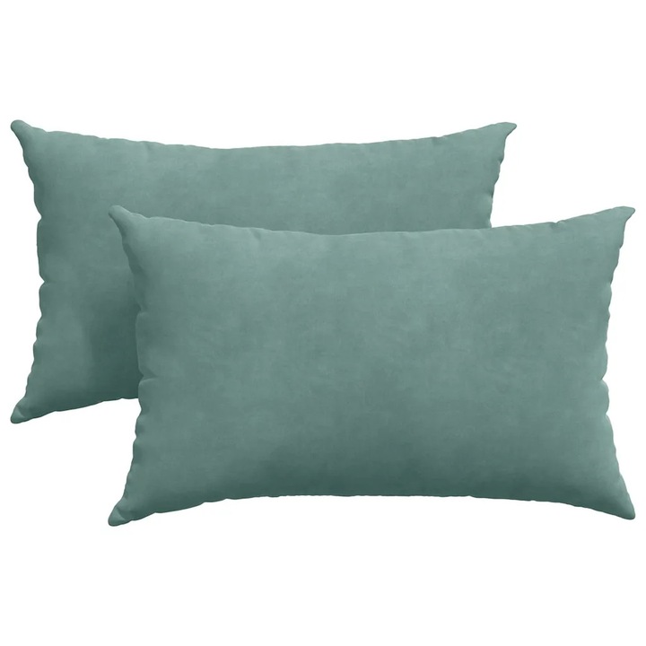 Set Perne pentru canapea vidaXL, 2 pcs Verde Marii 50 x 30 cm
