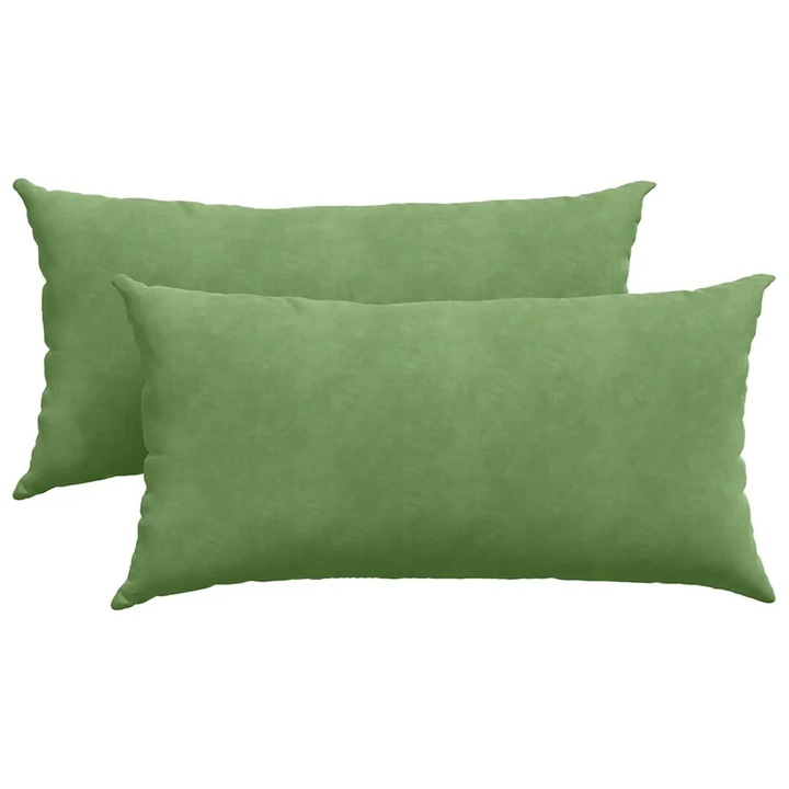 Set Perne pentru canapea vidaXL, 2 pcs Verde deschis 80 x 40 cm