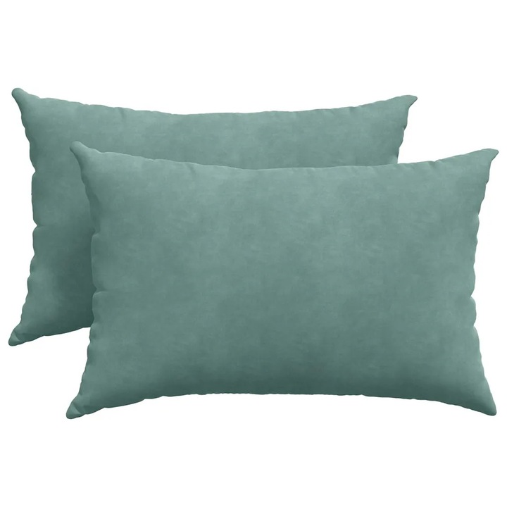 Set Perne pentru canapea vidaXL, 2 pcs Verde Marii 60 x 40 cm