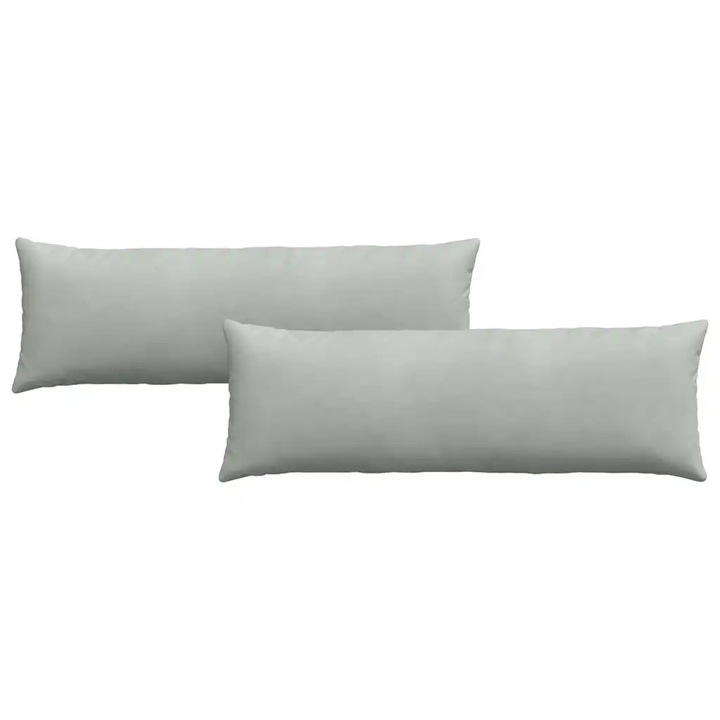Set Perne pentru canapea vidaXL, 2 pcs Gri deschis 120 x 40 cm