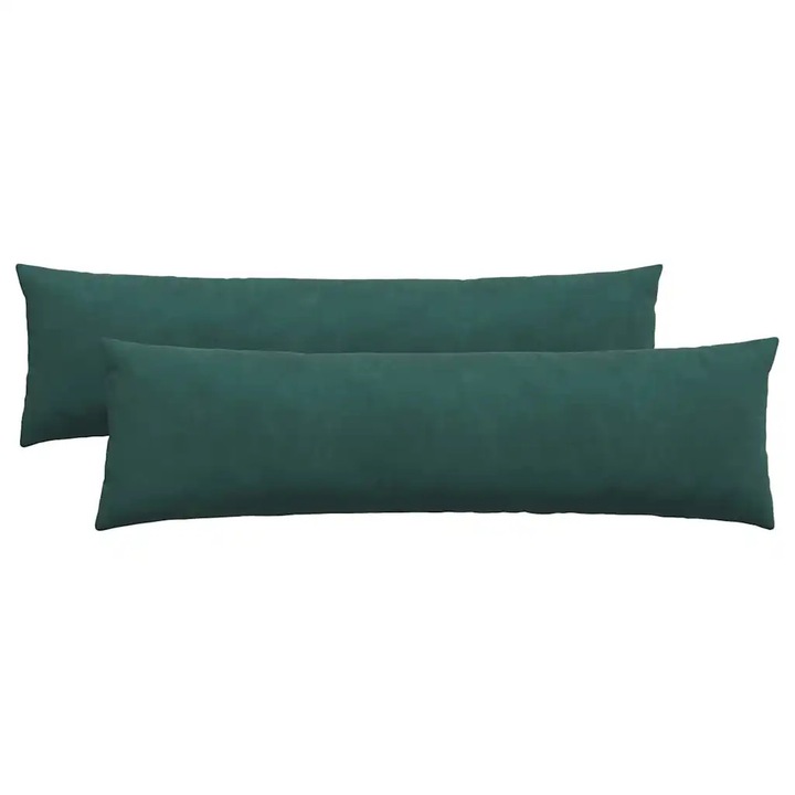 Set Perne pentru canapea vidaXL, 2 pcs Verde inchis 145 x 40 cm