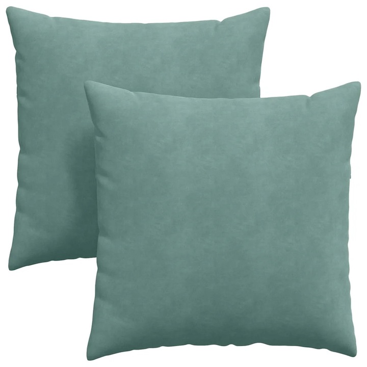 Set Perne pentru canapea vidaXL, 2 pcs Verde Marii 60 x 60 cm