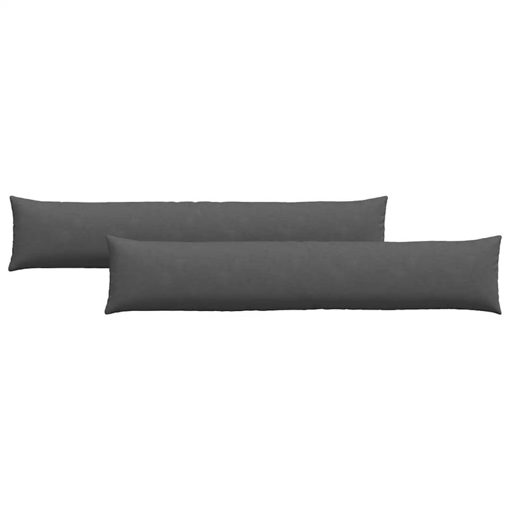 Set Perne pentru canapea vidaXL, 2 pcs Gri inchis 200 x 40 cm