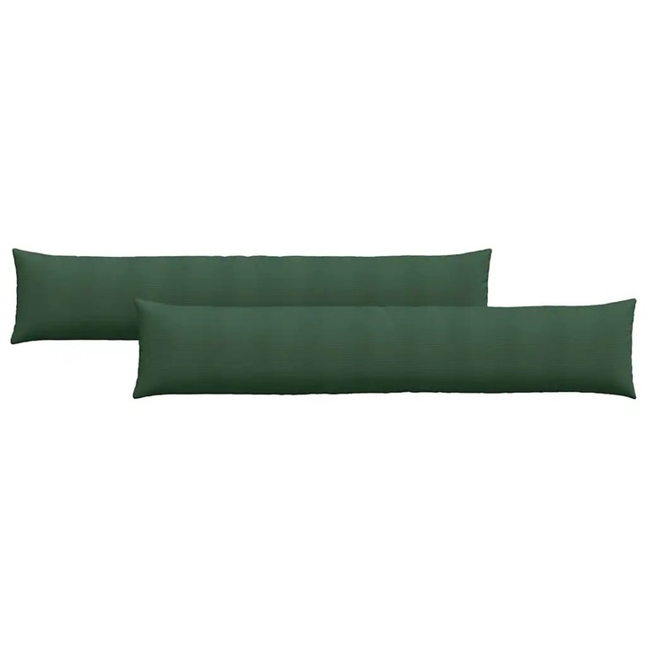 Set Perne pentru canapea vidaXL, 2 pcs Verde inchis 200 x 40 cm
