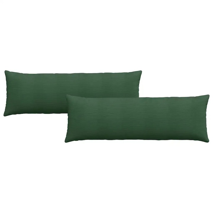 Set Perne pentru canapea vidaXL, 2 pcs Verde inchis 120 x 40 cm