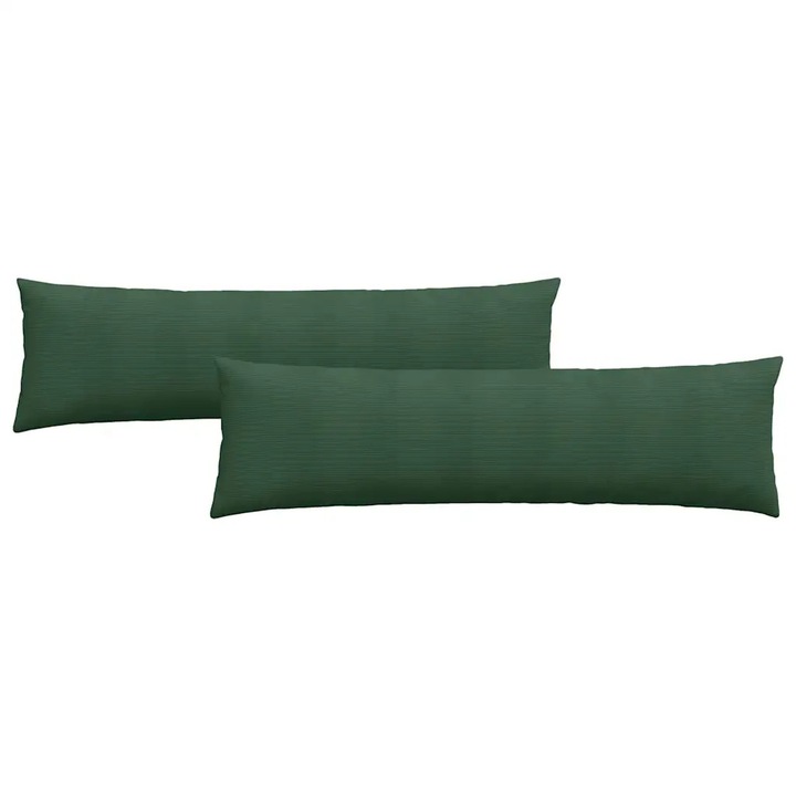 Set Perne pentru canapea vidaXL, 2 pcs Verde inchis 145 x 40 cm