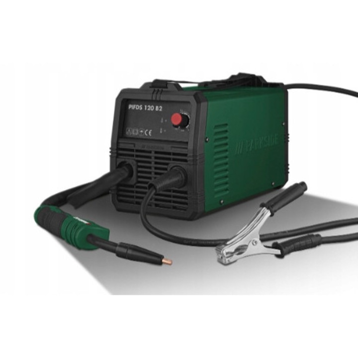 Aparat sudura invertor Parkside PIFDS 120 B2, compact, 33,1x16,1x19,9cm, 4,2kg, albastru