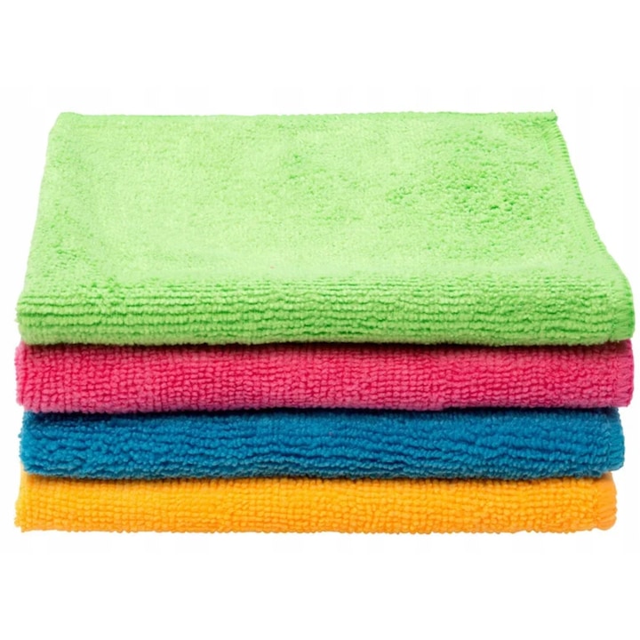 Set 4 lavete XXL din microfibra, Vileda, 36x34cm, multicolor