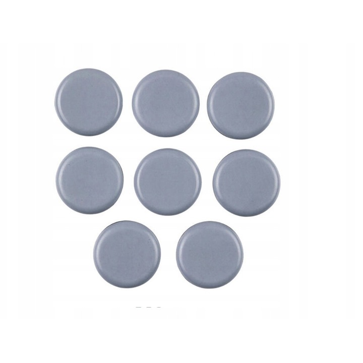 Slizgatori teflonovi autoadezivi, set 8 bucati, diametru 25 mm, pentru protectia podelei