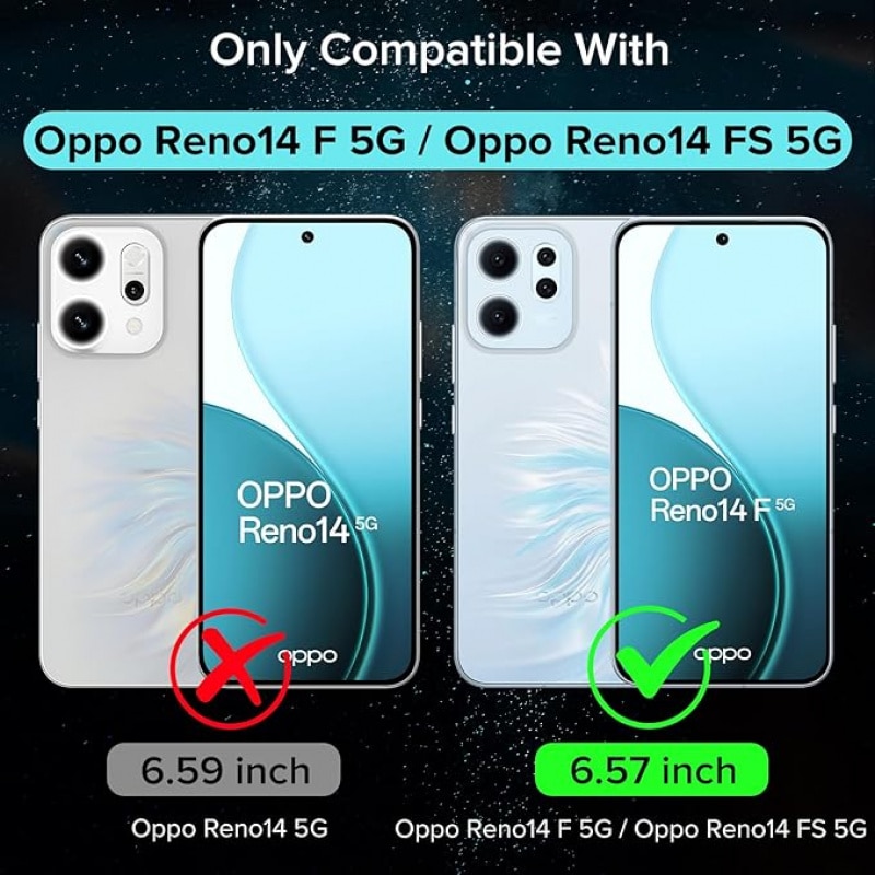 Set 2 Folii Protectie Ecran si 2 Folii Protectie Camera compatibile cu Oppo Reno 14 FS 5G/14F 5G, Sticla Securizata, Transparenta, 9H, Anti-Scratch
