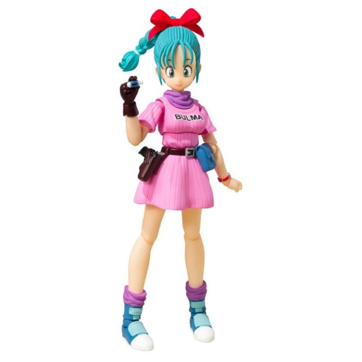 Figurina S.H. Figuarts Bulma, 16 cm, multicolor, set cu accesorii