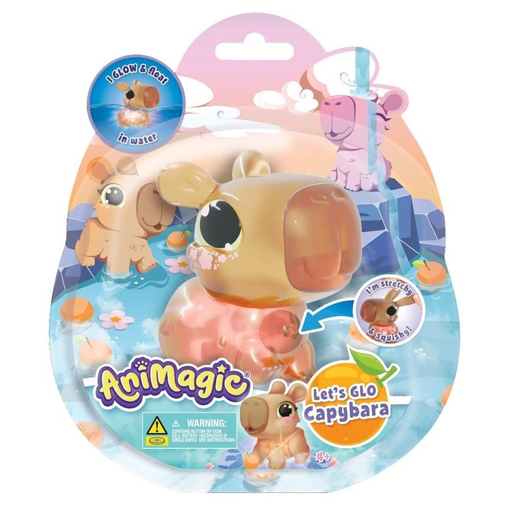 Figurina Animagic Let's Glo Capybara, Goliath
