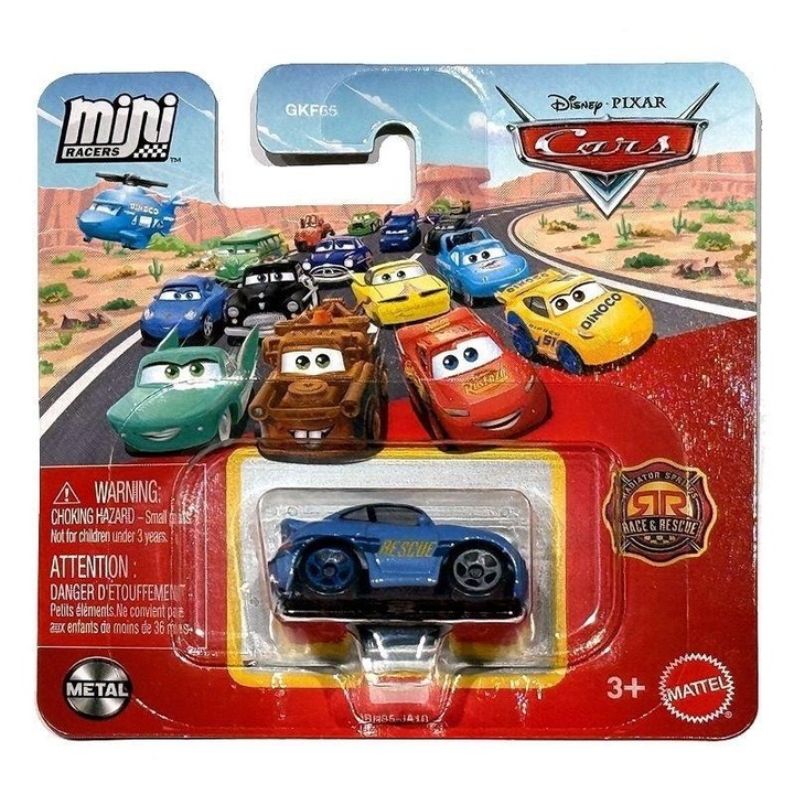 Masinuta Mattel Cars Auta Mikroauto JBH35, multicolor, dimensiuni mici
