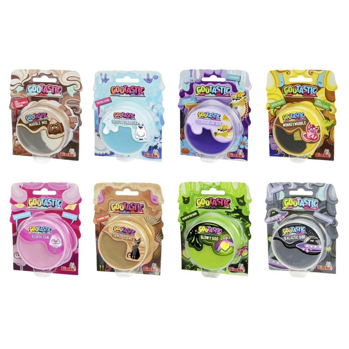 Pasta modelabila Gootastic, Simba, set 8 tipuri, 8cm, 3l+